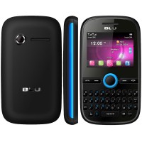 Celular Desbloqueado Blu Q53 Samba JR Preto com Dual Chip, Teclado Qwerty, Câmera 1.3MP, MP3, Rádio FM e Fone de ouvido